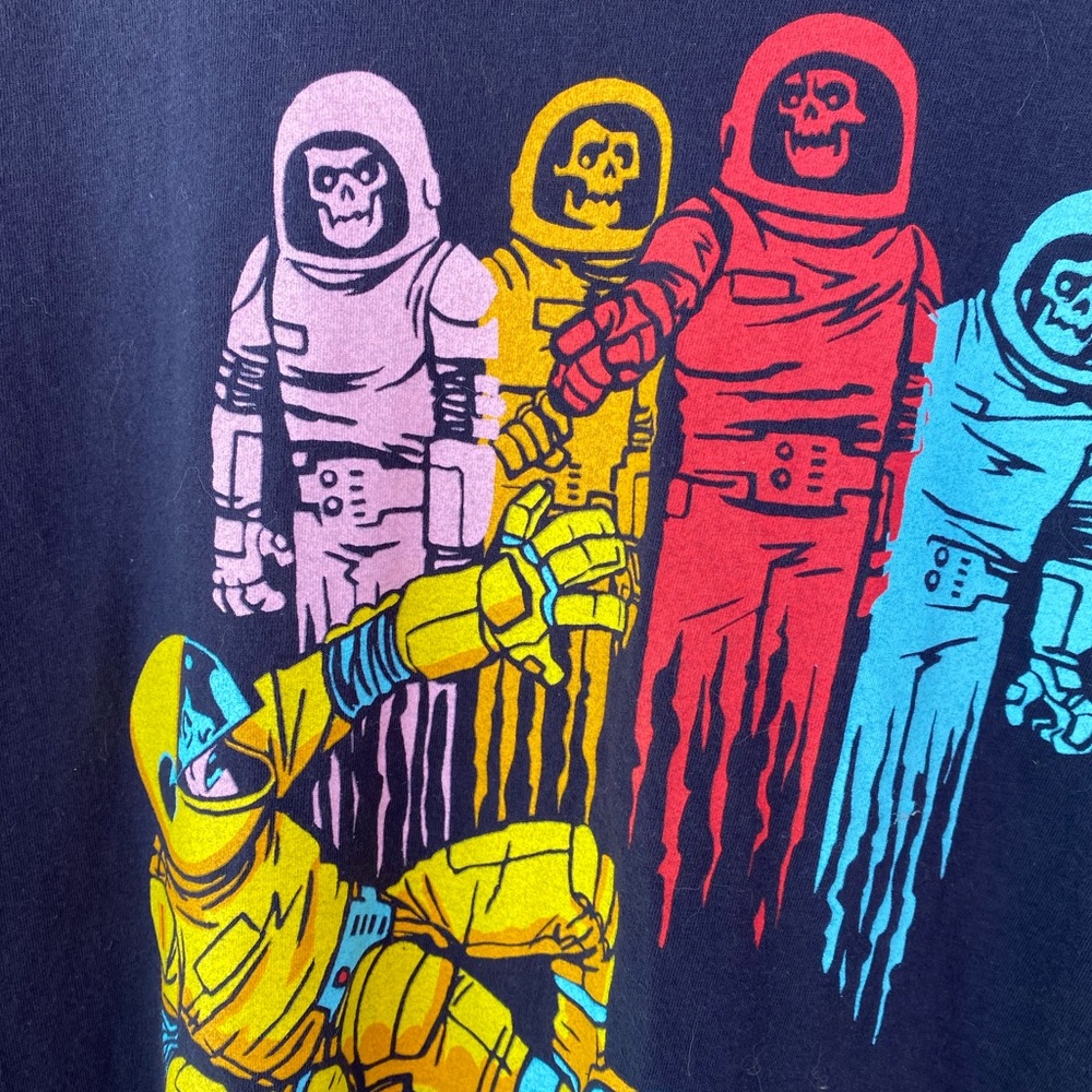 Pac-Man retro gamer shirt by threadless men’s large good shape navy blue.